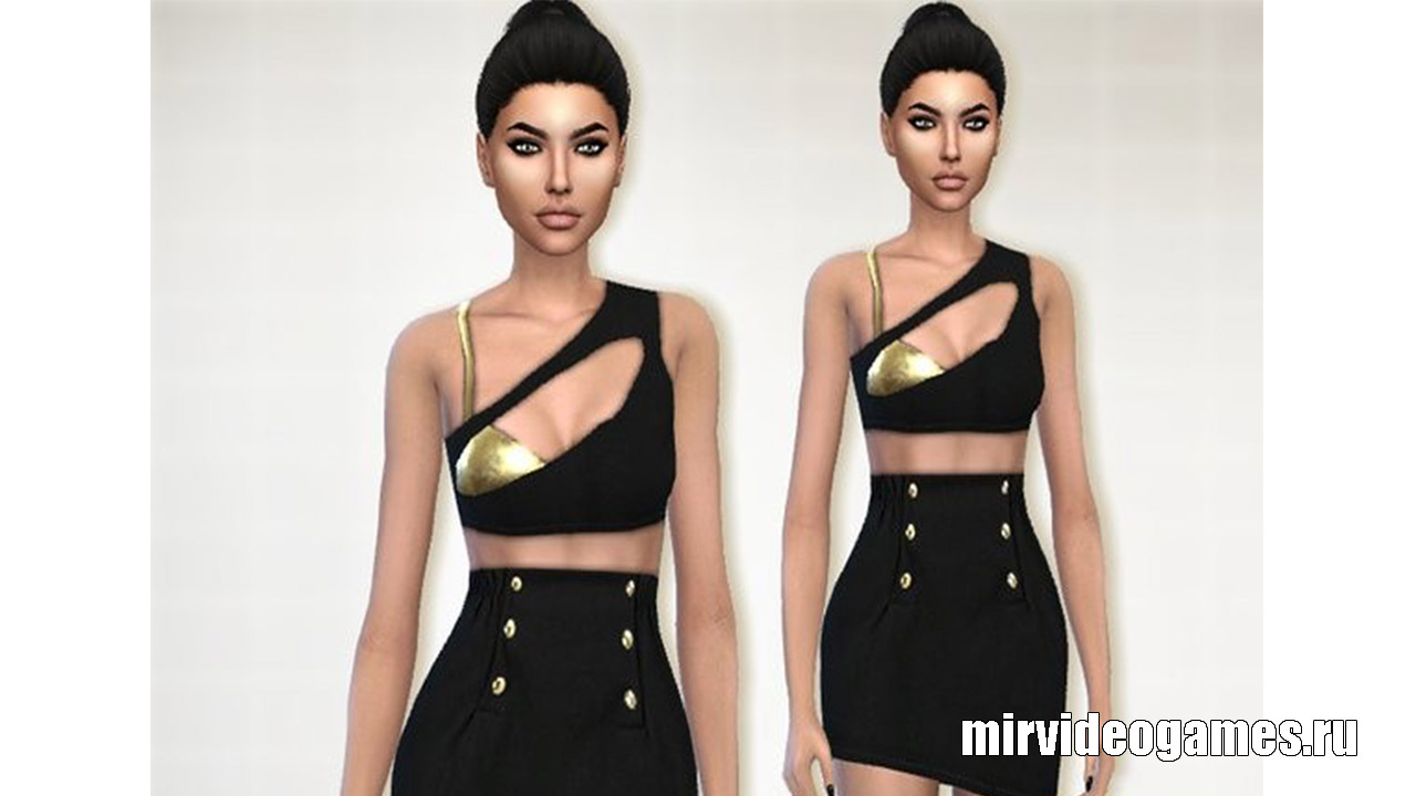 Платье Athena от Puresim для The Sims 4