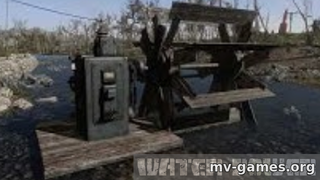 Мод Генератор с водяным колесом для Fallout 4