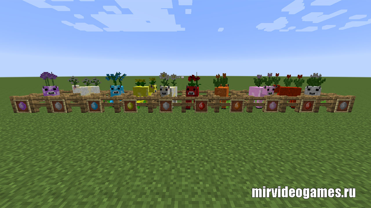 Скачать Мод Flowery Cows: Mooblooms для Minecraft 1.7.10 Бесплатно