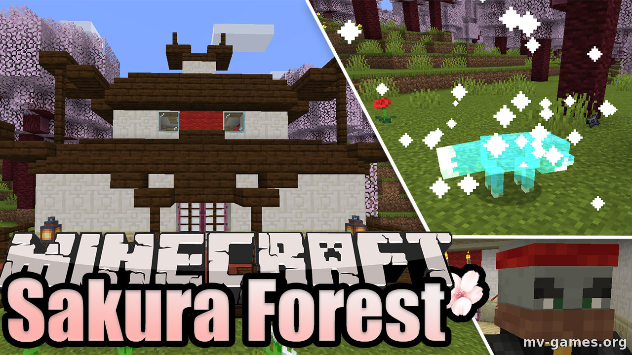 Скачать Мод Sakura Forest для Minecraft 1.15.2 Бесплатно