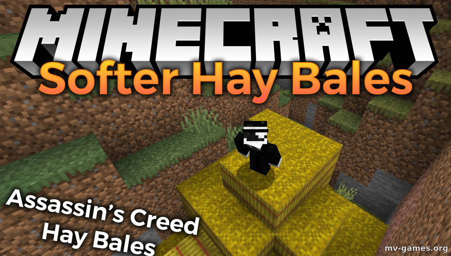 Скачать Мод Softer Hay Bales для Minecraft 1.16.3 Бесплатно