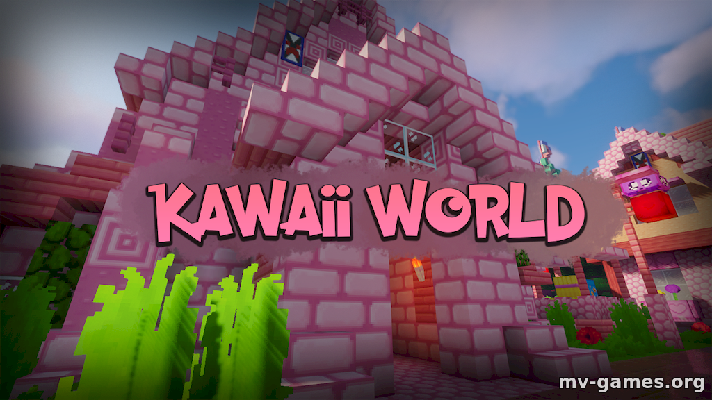 Скачать Текстуры Kawaii World для Minecraft 1.16.4 Бесплатно