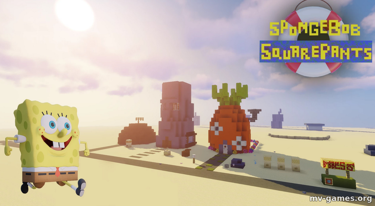 Скачать Карта Spongebob Multiverse для Minecraft 1.18.1 Бесплатно