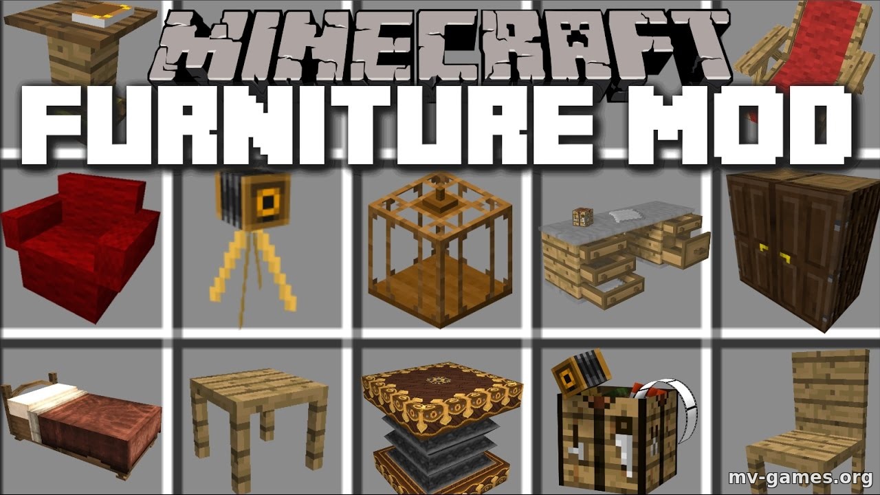Скачать Мод MrCrayfish’s Furniture для Minecraft 1.18.2 Бесплатно
