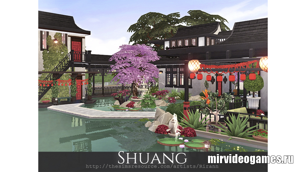 Дом Shuang от Rirann для The Sims 4