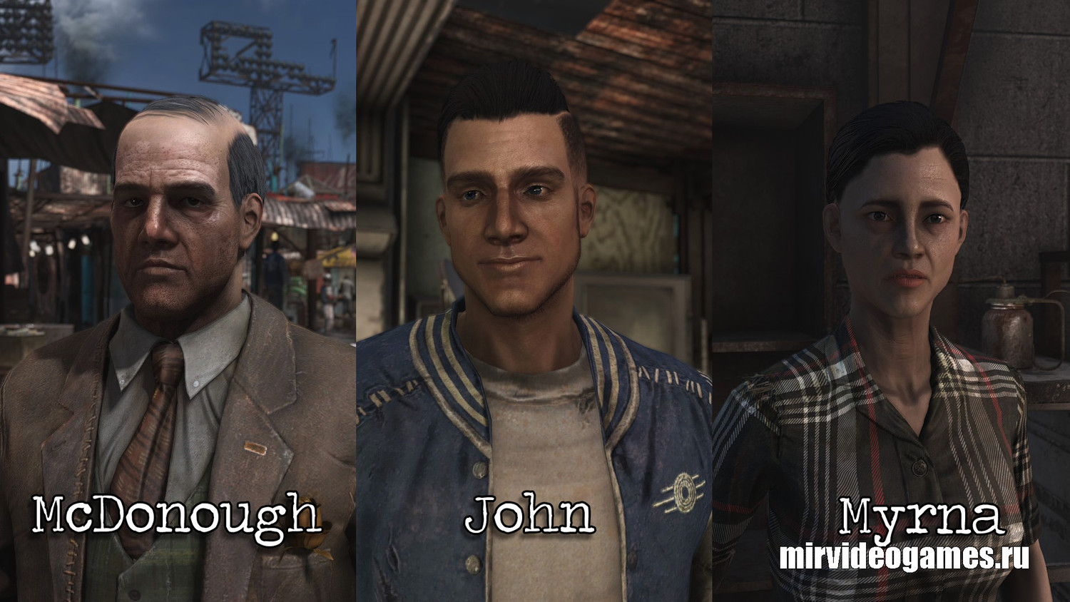 Мод Обновленные лица жителей Даймонд-сити для Fallout 4