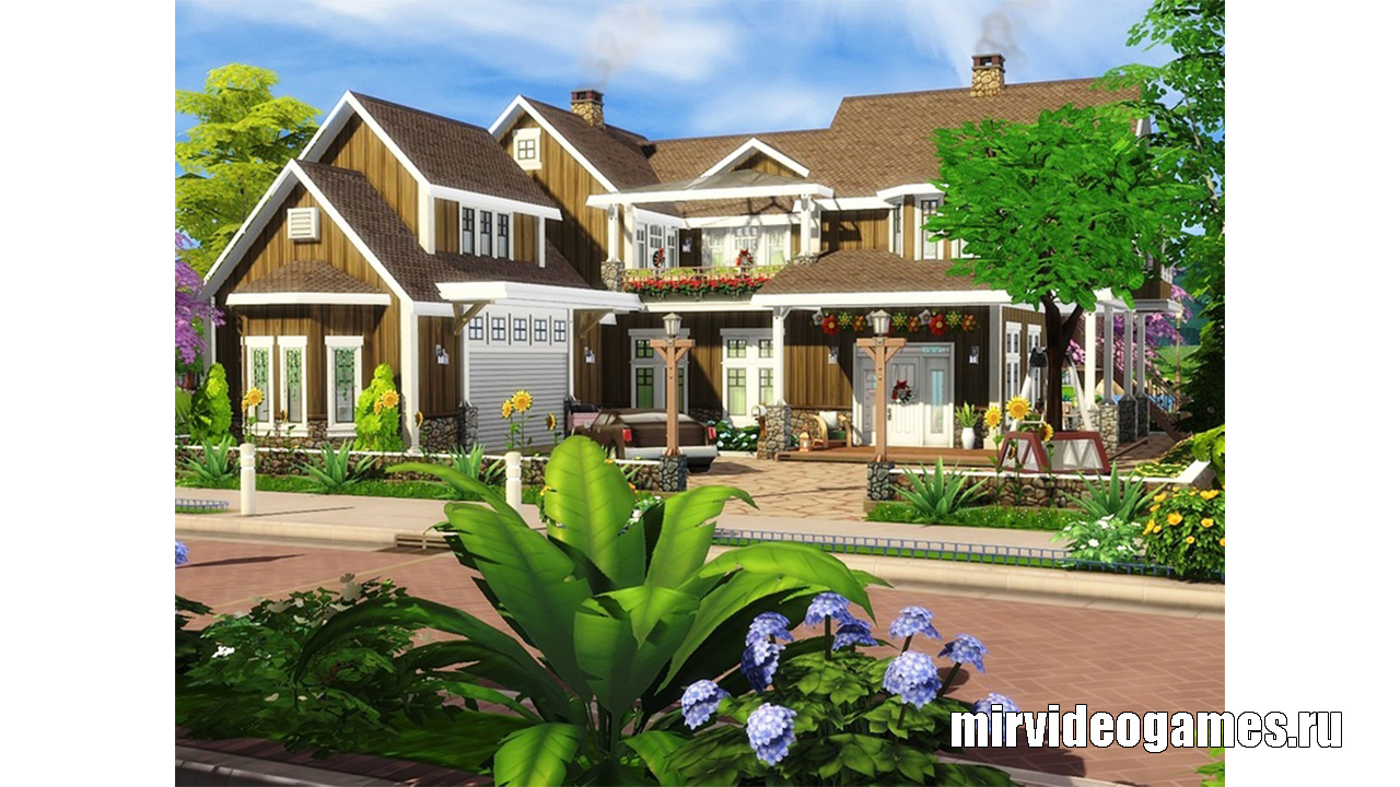 Дом Midnight Pearl от MychQQQ для The Sims 4
