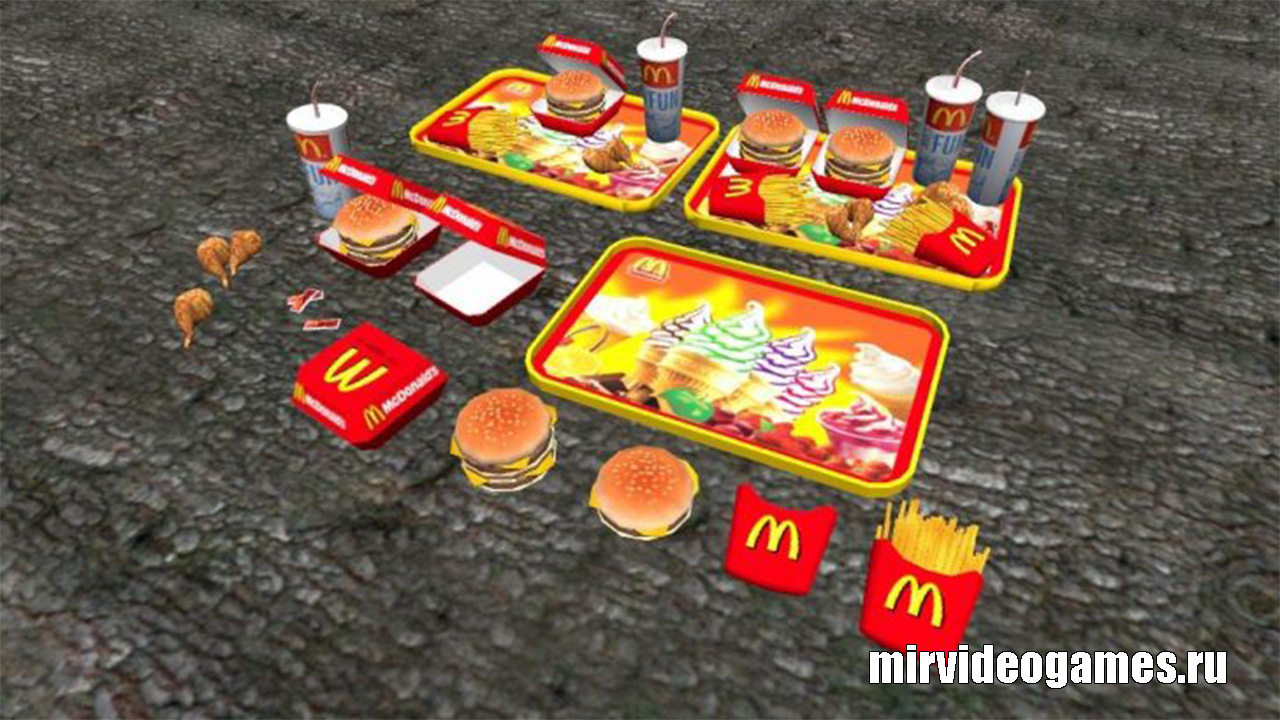 Моделька mcdonald’s_food для Garry’s Mod
