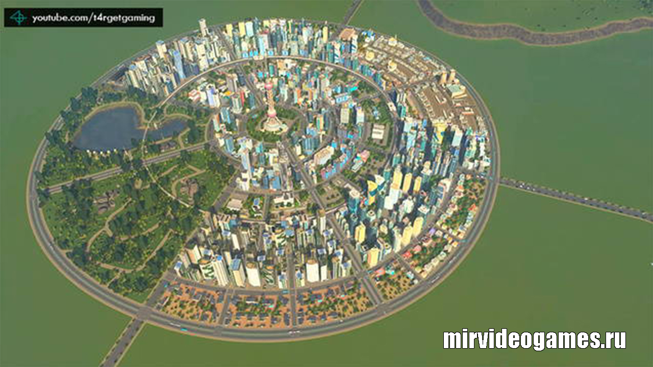 Сохраненный круглый город для Cities: Skylines