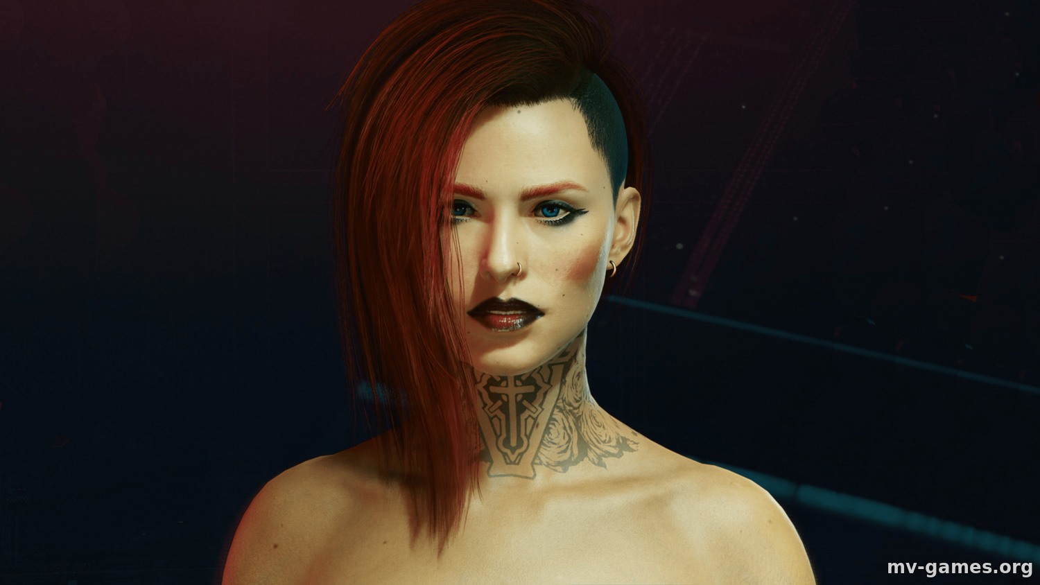 Мод Красноволосая Ви для Cyberpunk 2077