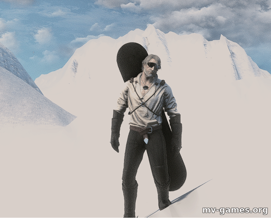 Мод Геральт сноубордист для Witcher 3