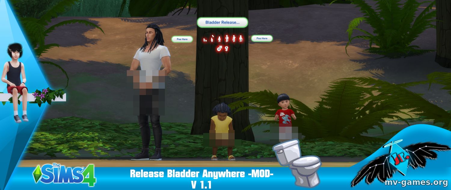 Мод Туалет повсюду v1.1 для The Sims 4