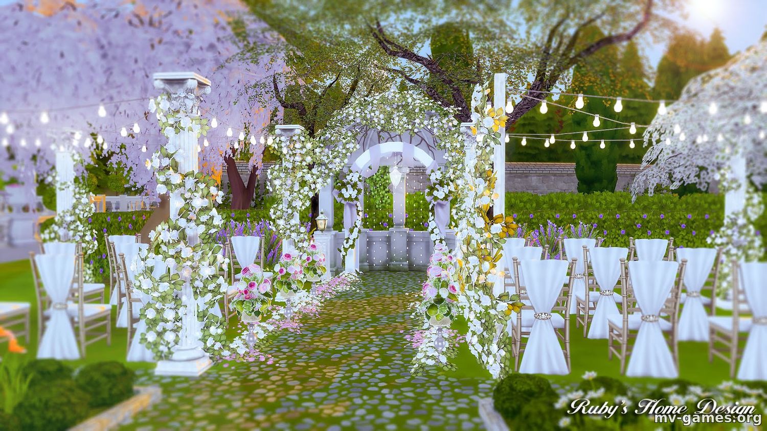 Мод Свойство участка - участок для свадеб для The Sims 4