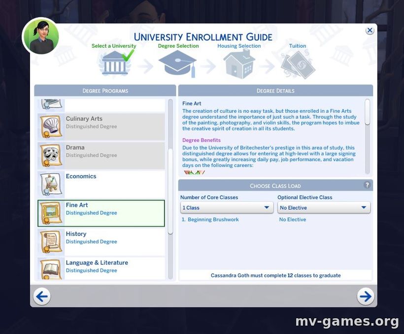 Мод Подростки могут поступить в университет для The Sims 4