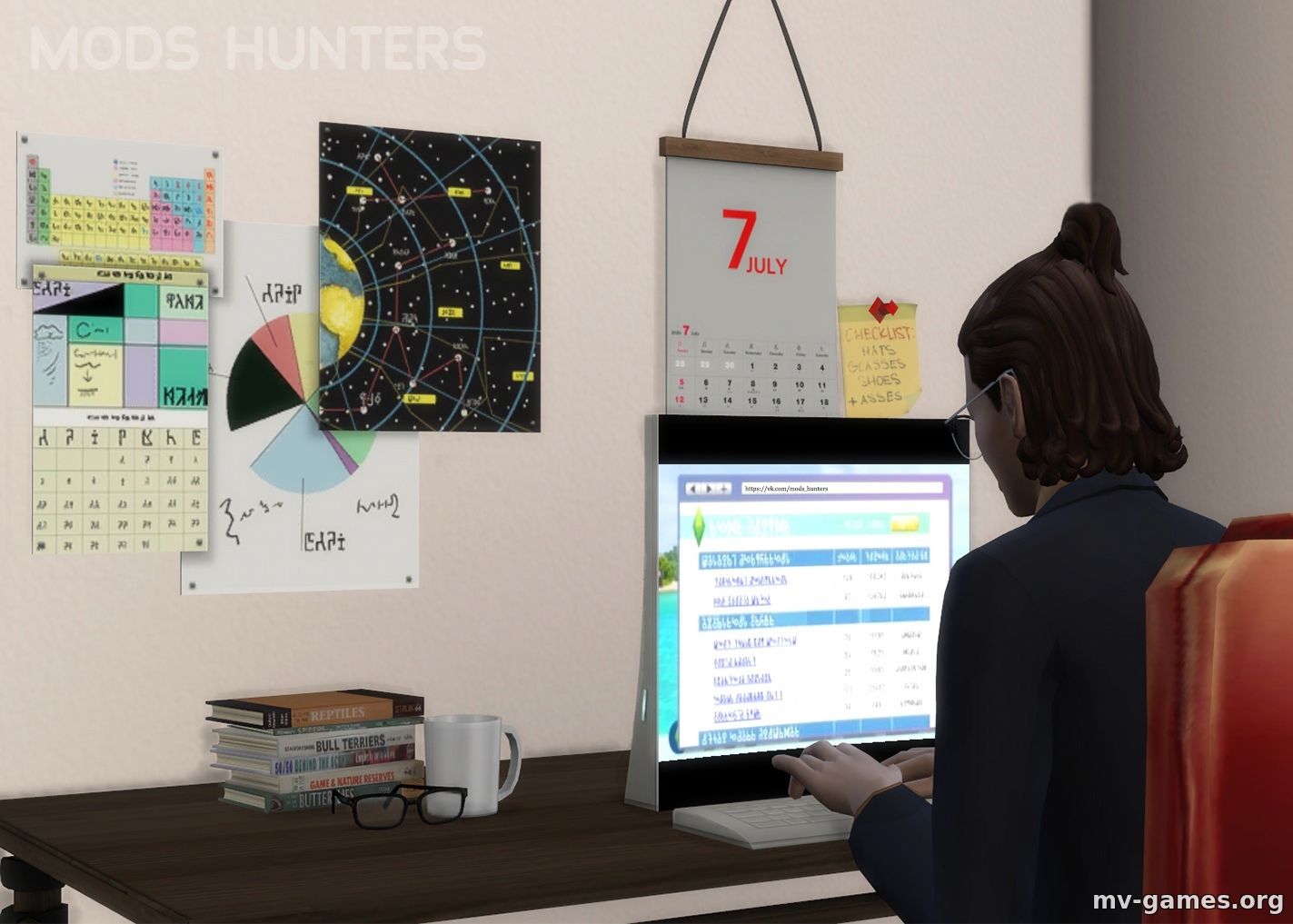 Мод Подработки в интернете для The Sims 4