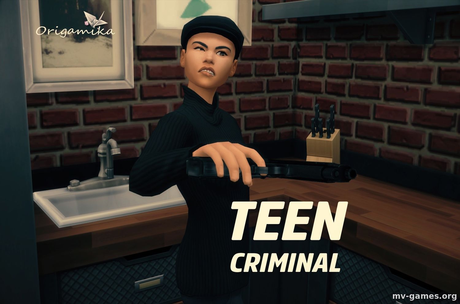 Мод Карьера преступника для подростков для The Sims 4