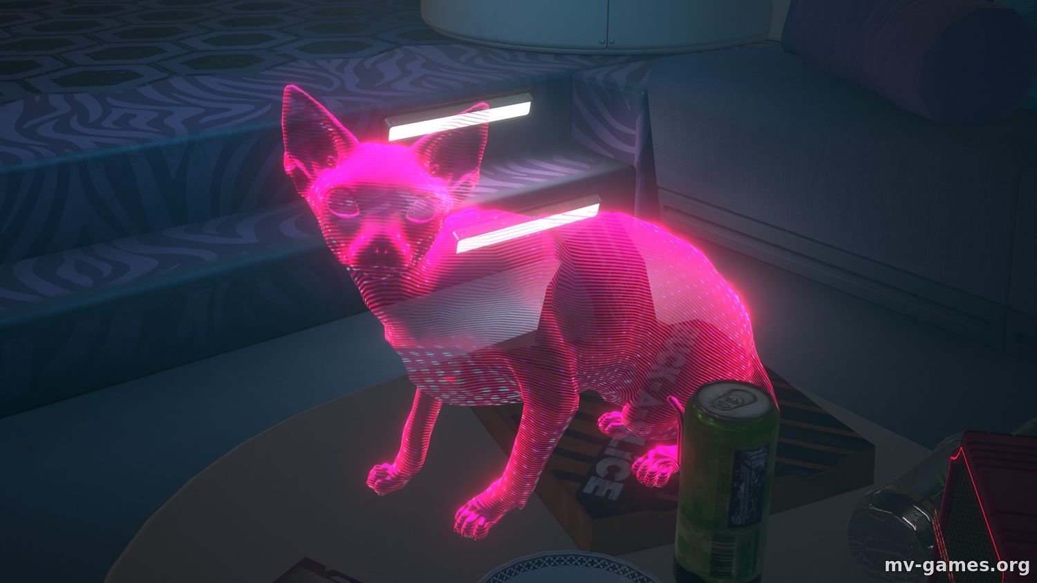 Мод Голограмма кота для Cyberpunk 2077