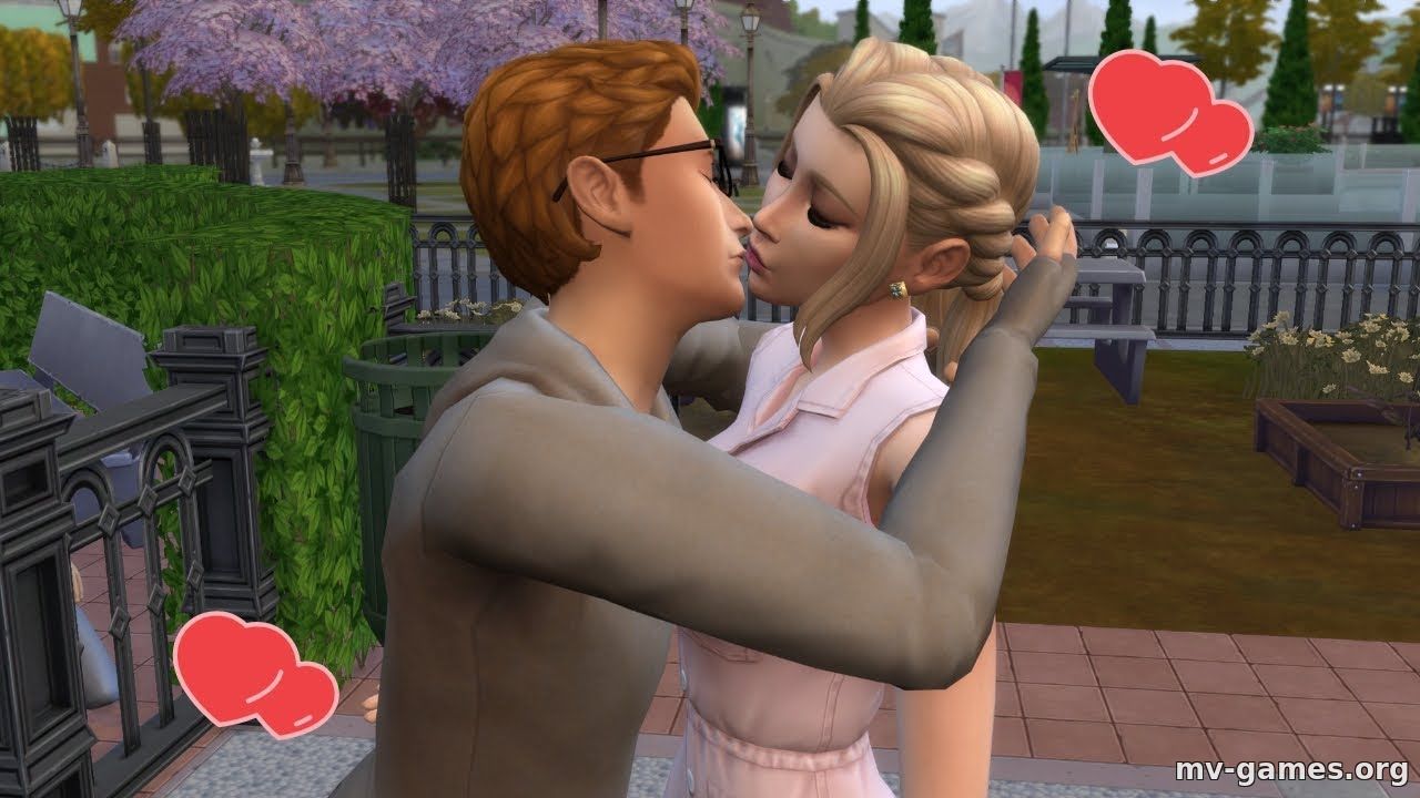 Мод Замена анимации первого поцелуя для The Sims 4