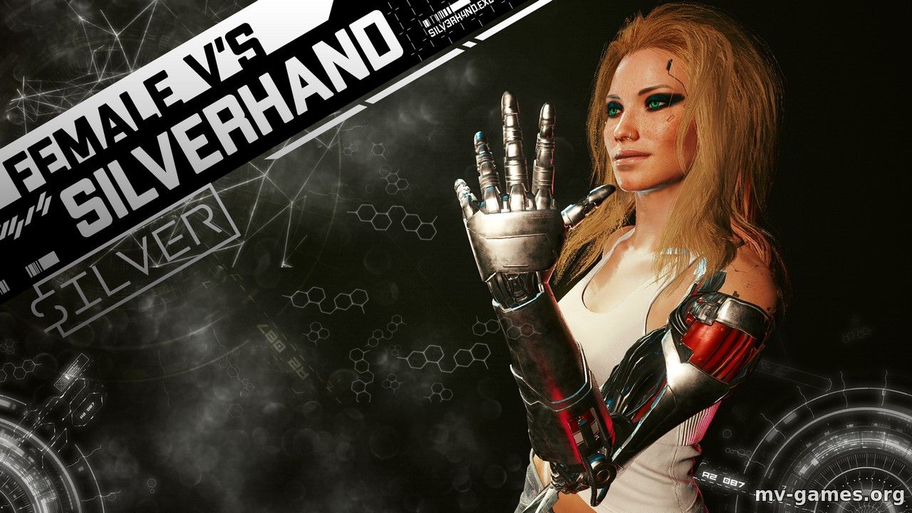 Мод Женщина Ви с рукой Джонни для Cyberpunk 2077