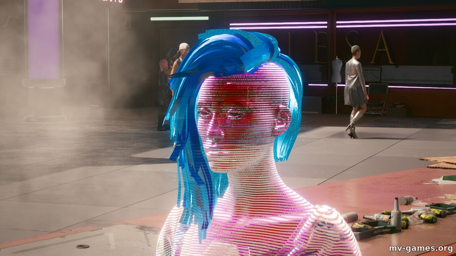Мод Полностью голографическое тело для Cyberpunk 2077