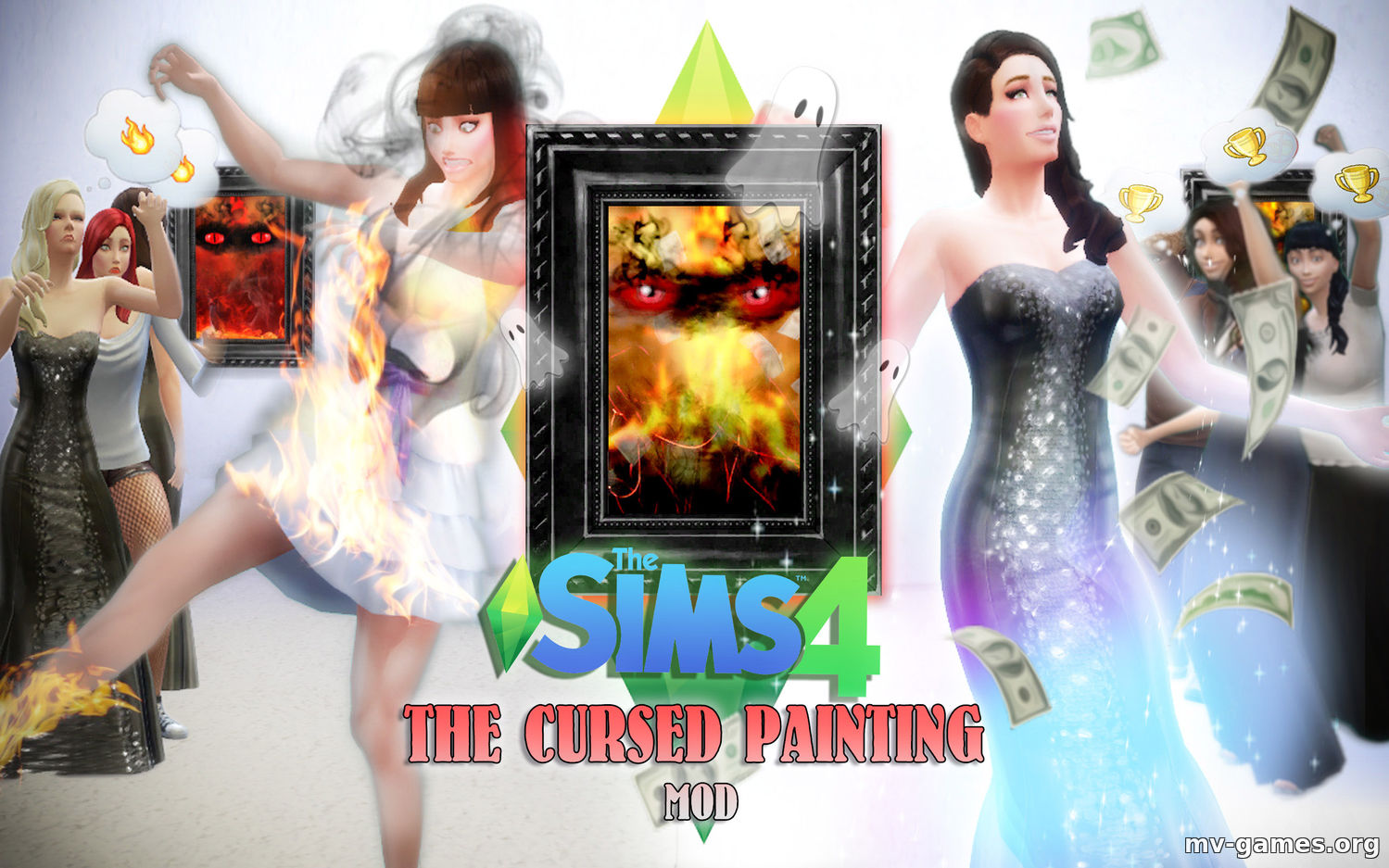 Мод Проклятая картина 2.2 SD для The Sims 4
