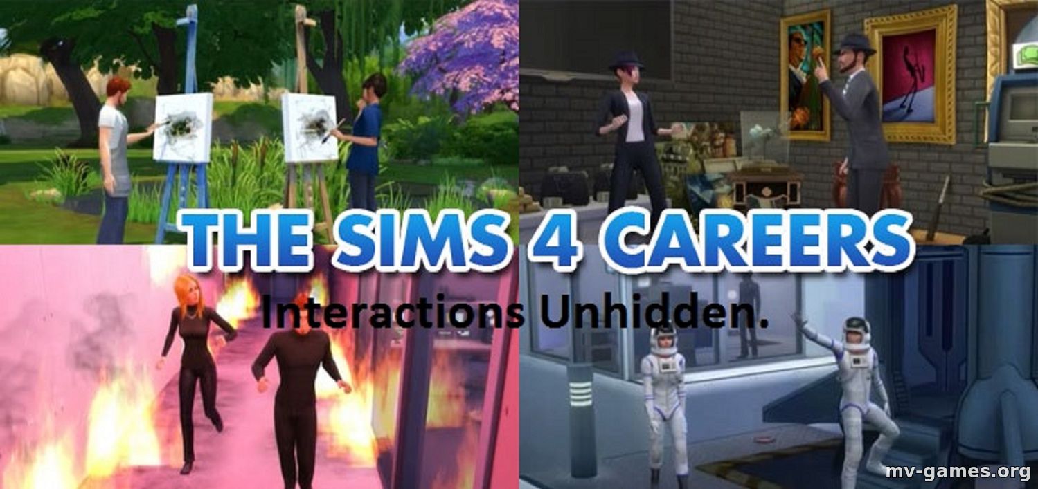 Мод Социальные карьеры для The Sims 4