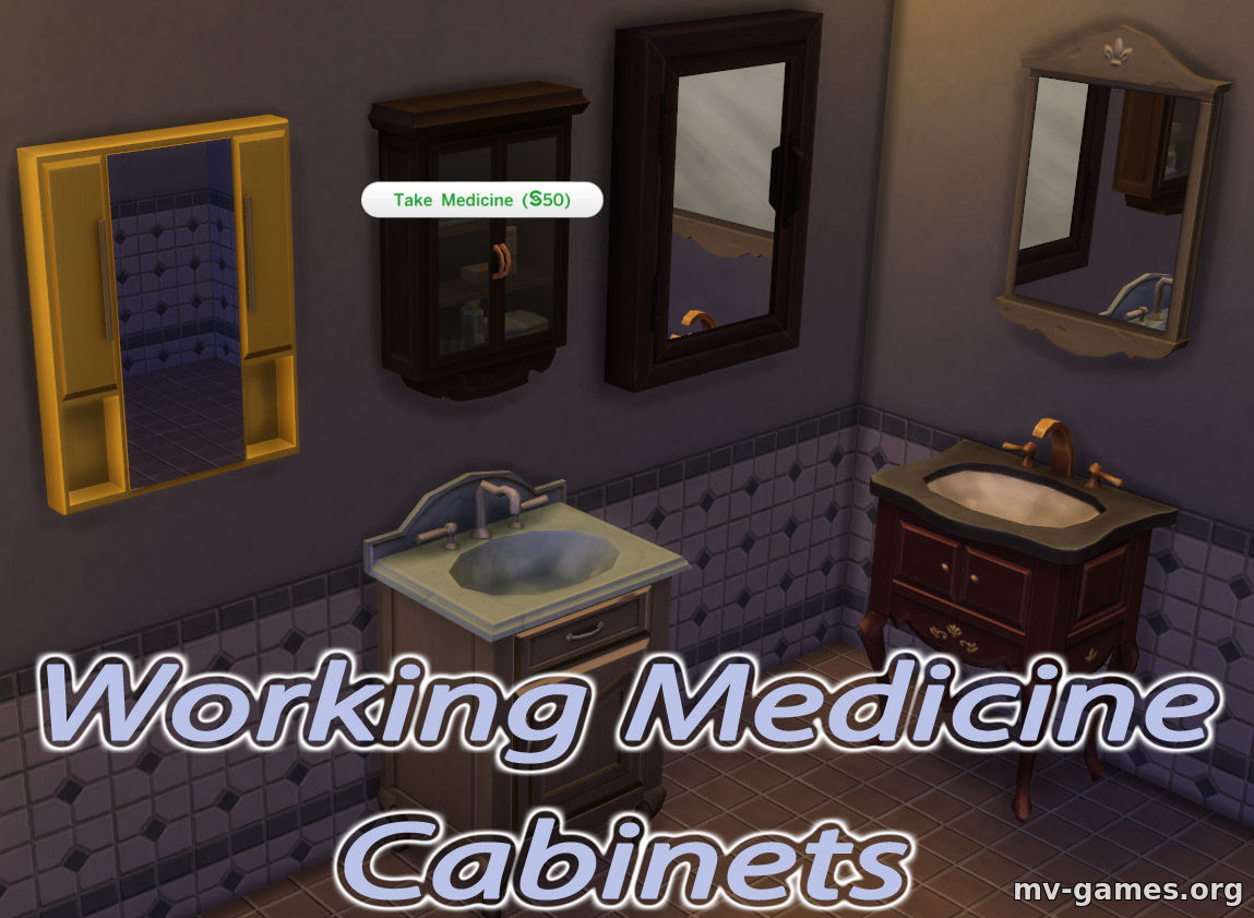 Мод Функциональные аптечки для The Sims 4