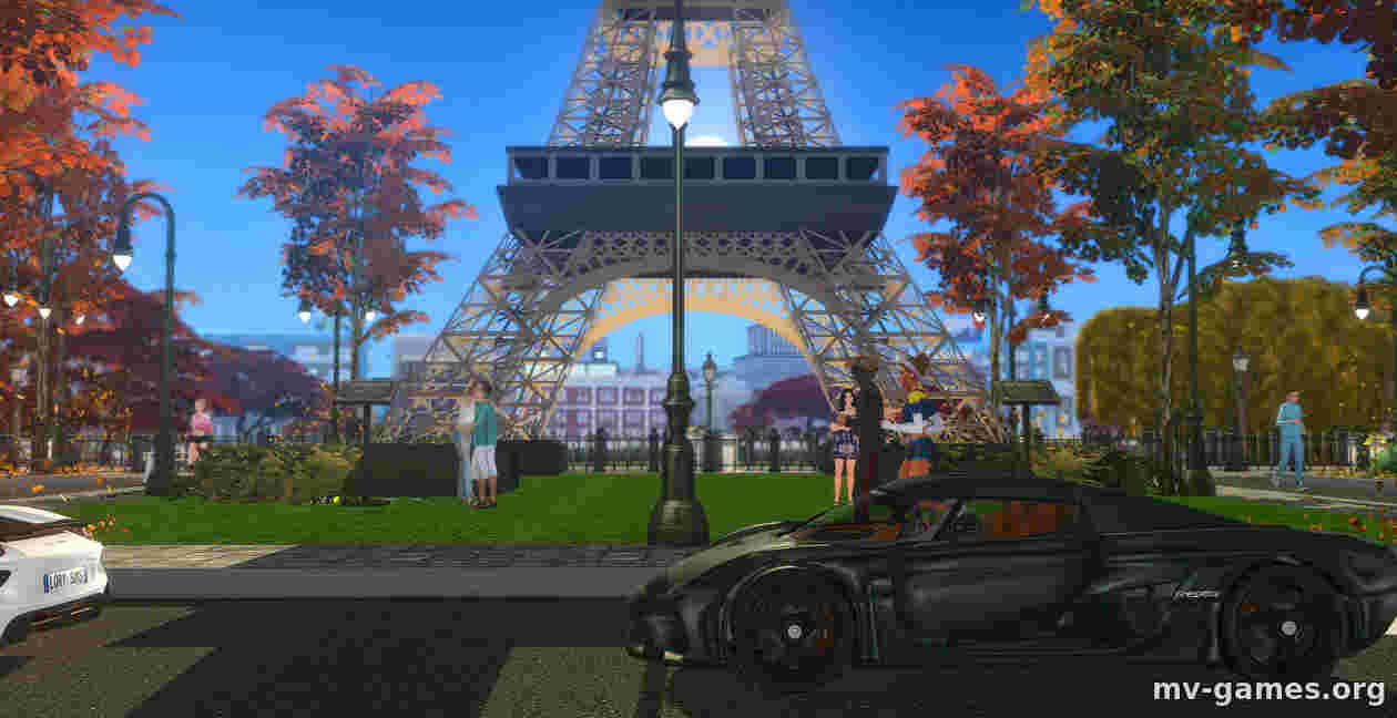 Париж, город любви для The Sims 4