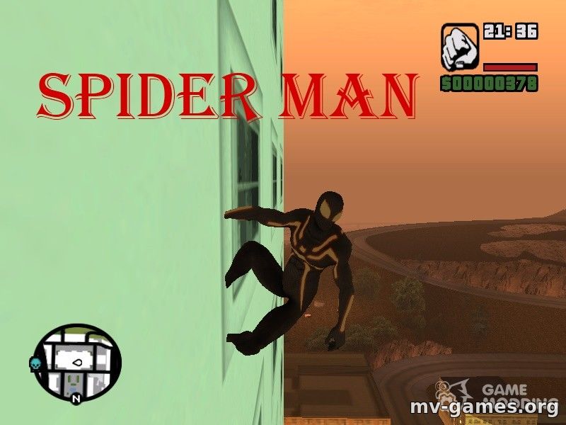 Мод Человек-паук для GTA San Andreas