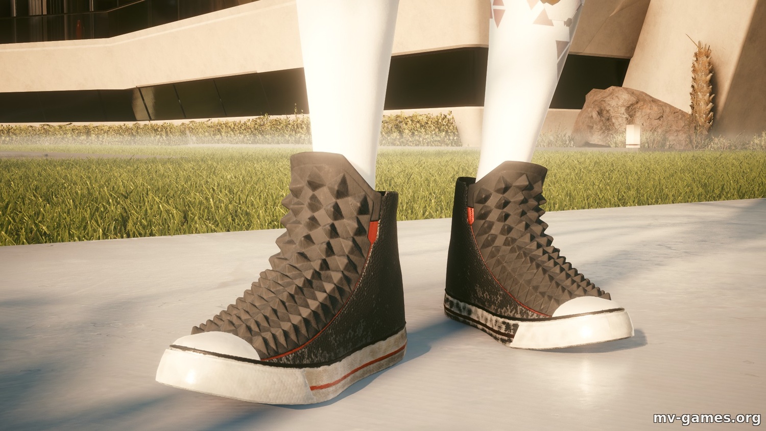 Мод Обувь с шипами для женщин для Cyberpunk 2077