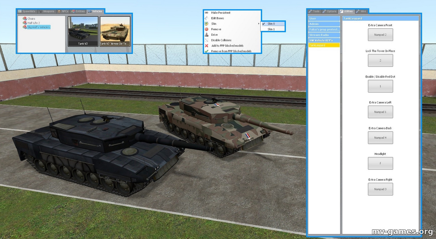 Мод SligWolf's Tank [Leopard 2] для Garry’s Mod