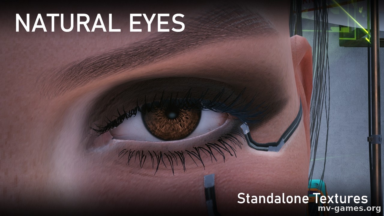 Мод Естественные глаза для Cyberpunk 2077