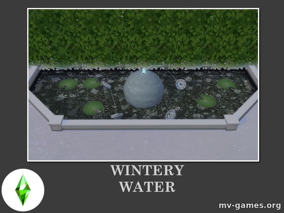 Мод Зимняя вода для The Sims 4