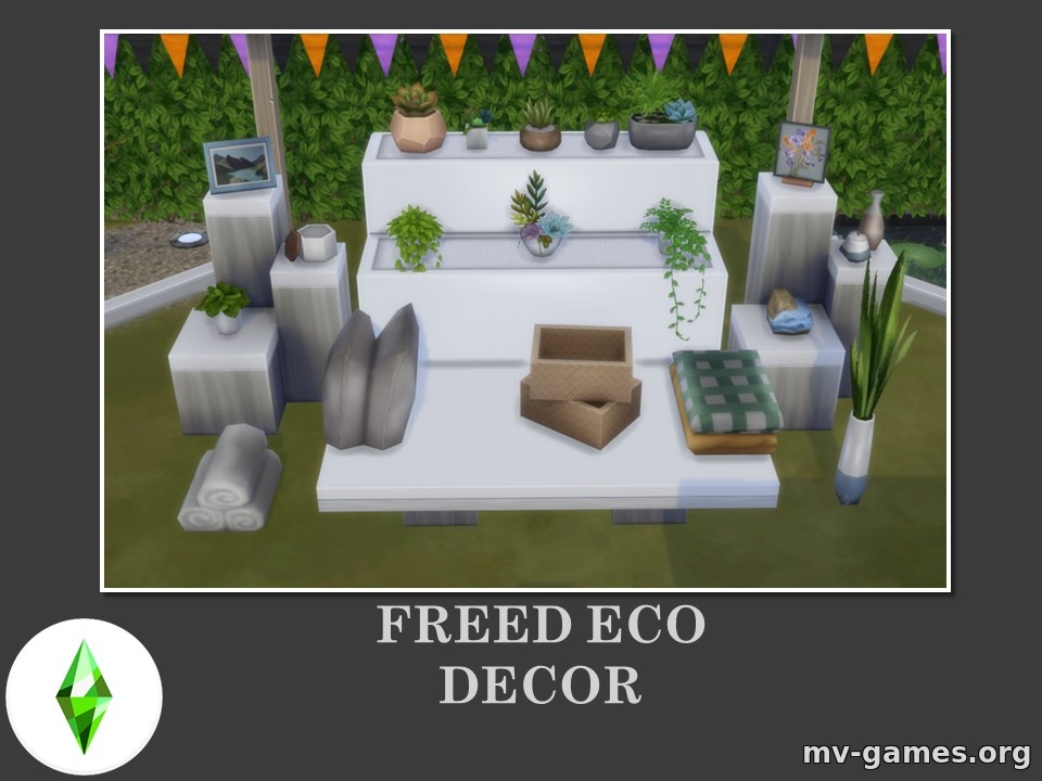 Мод Эко-декор для The Sims 4