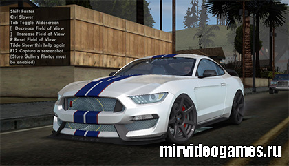 Машина 2016 Ford Mustang Shelby GT350R для Grand Theft Auto: San Andreas