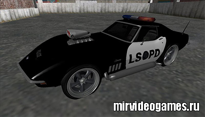 Машина Chevrolet Corvette C3 Stingray Police LSPD для Grand Theft Auto: San Andreas