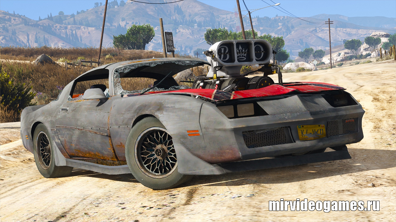 Мод Pontiac Firebird "The Grinder" - внедорожник для покатушек по пустыне для GTA 5