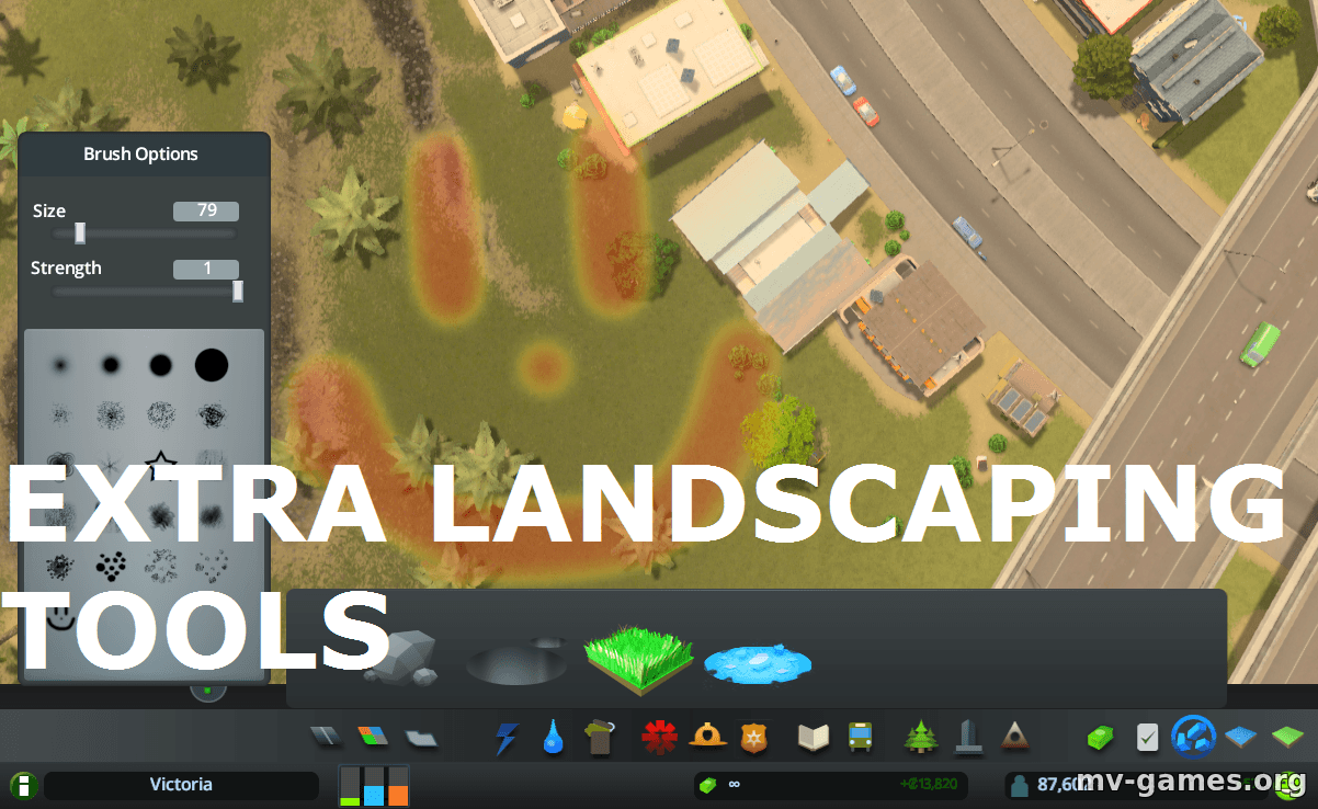 Мод Extra Landscaping Tools — Ландшафтные Инструменты для Cities: Skylines