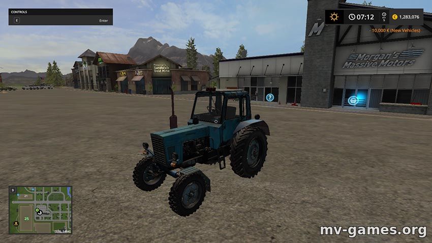 Мод МТЗ 80 для Farming Simulator 2017
