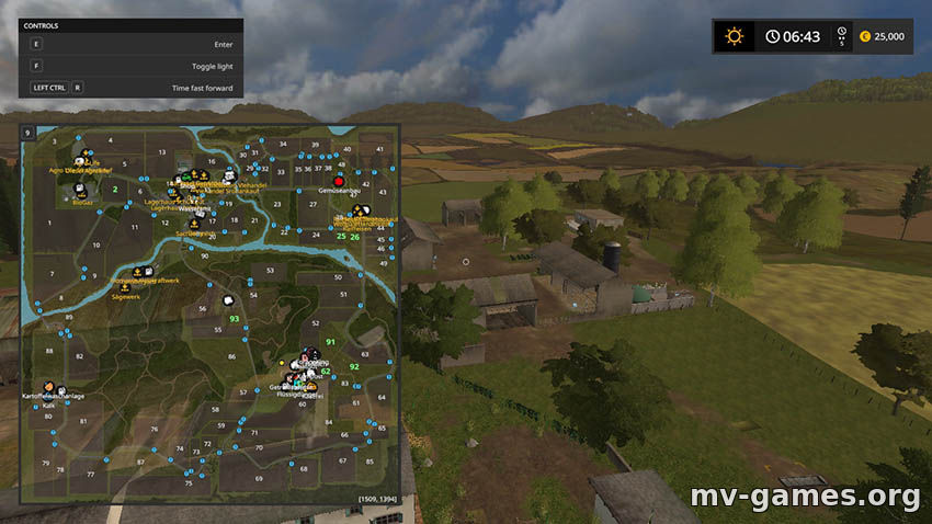 Карта «The Valley The Old Farm» v2.0 для Farming Simulator 2017