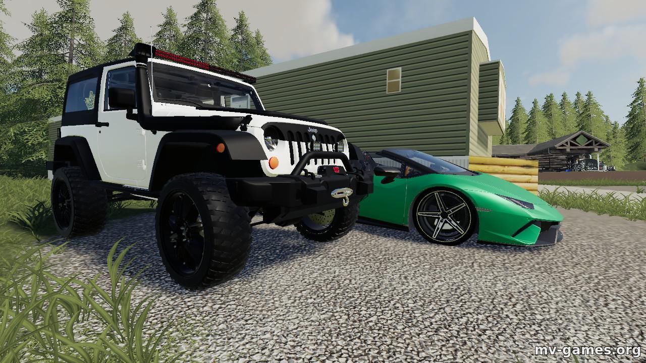 Мод внедорожник Jeep Rubicon для Farming Simulator 2019