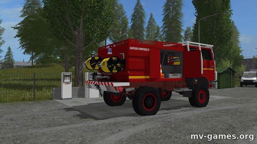 Мод BM CCF CAMIVA RENAULT M V1.0 (пожарный автомобиль) для Farming Simulator 2017