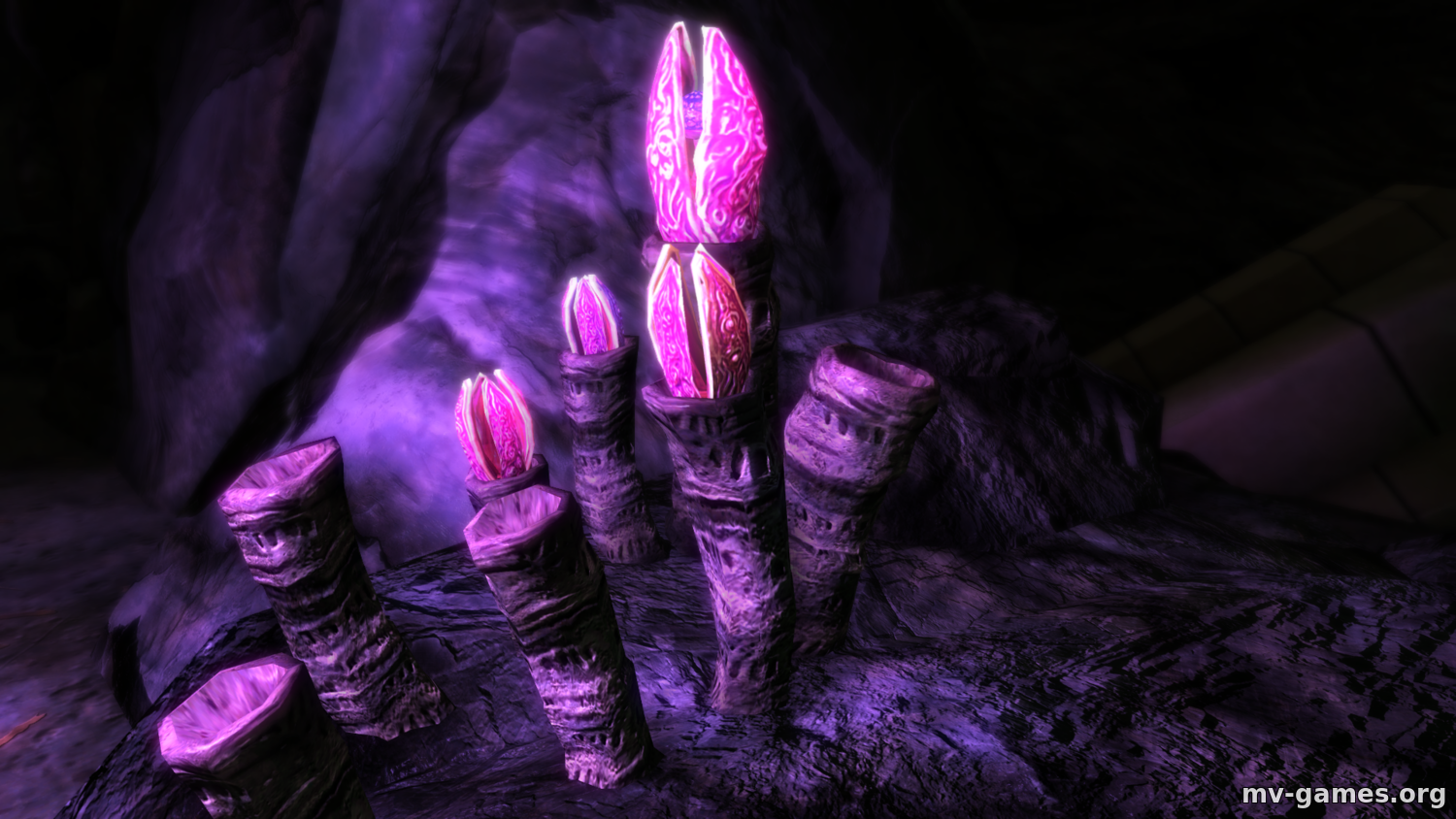 Мод Caveworm Plant Retexture LE для Skyrim