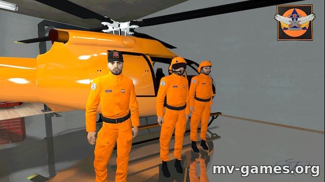 Мод French helicopter pilot of civil security для Garry’s Mod