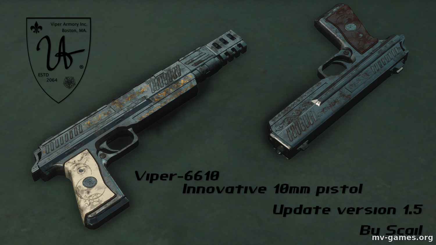 Мод Viper-6610 - Innovative 10mm pistol для Fallout 4