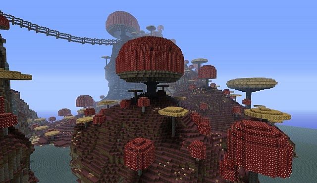Скачать Карта: Грибной мир - Minecraft Бесплатно