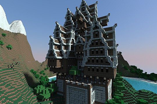 Скачать Карта: Деревенский храм - Minecraft Бесплатно