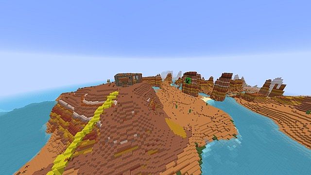 Скачать Карта: Меса биома - Minecraft Бесплатно