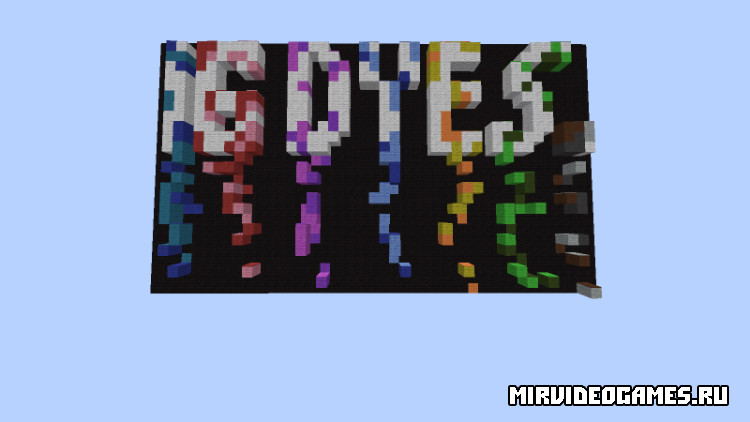 Скачать Карта 16 Dyes Survival для Minecraft 1.10.2 Бесплатно