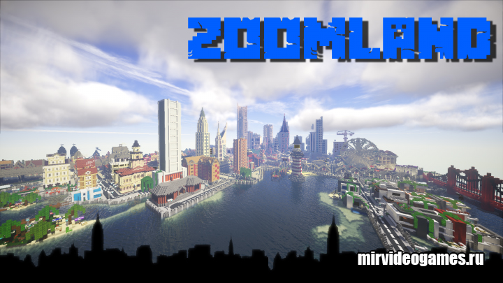 Скачать Карта City ZoomLand для Miencraft Бесплатно